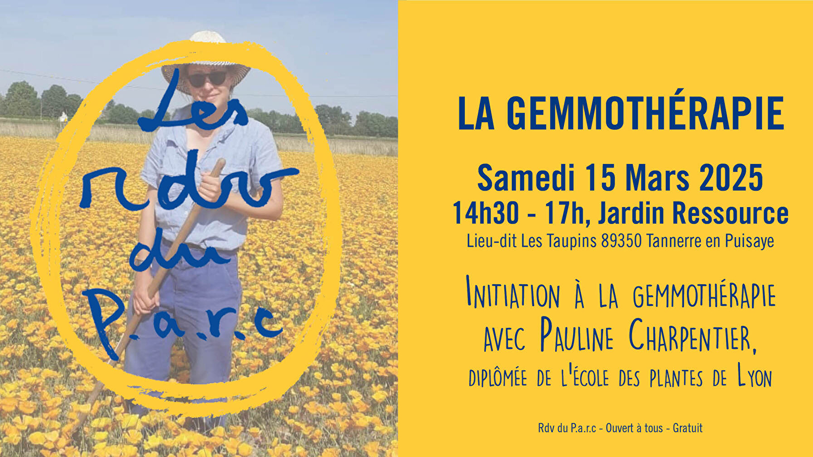 Rendez-vous du Parc : Initiation à la Gémmothérapie