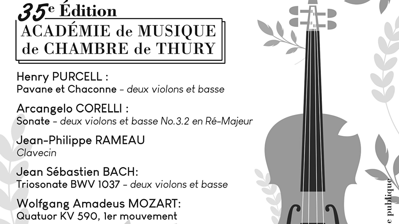 35e Académie de Musique de Chambre de Thury