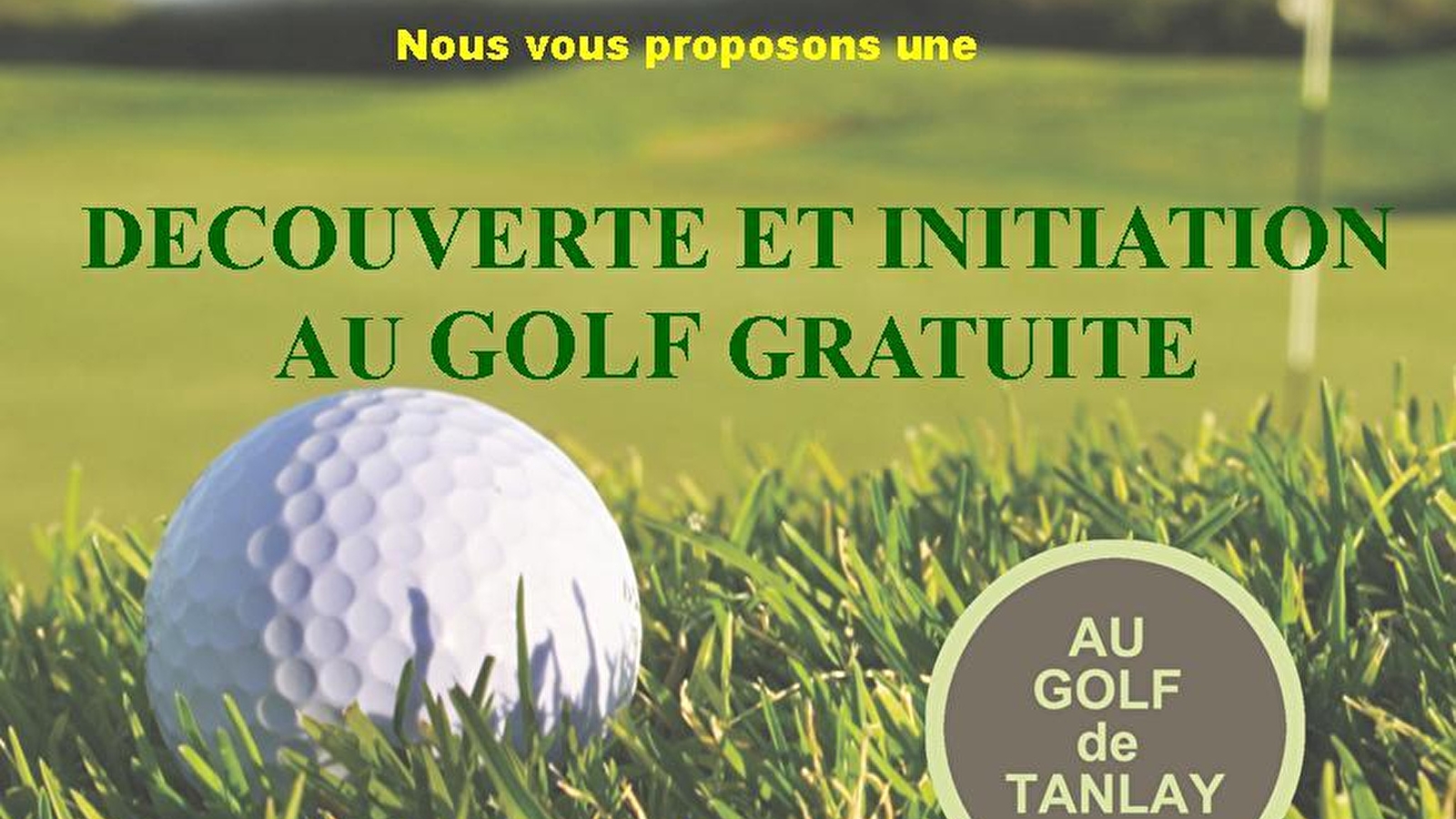 Découverte et initiation au golf